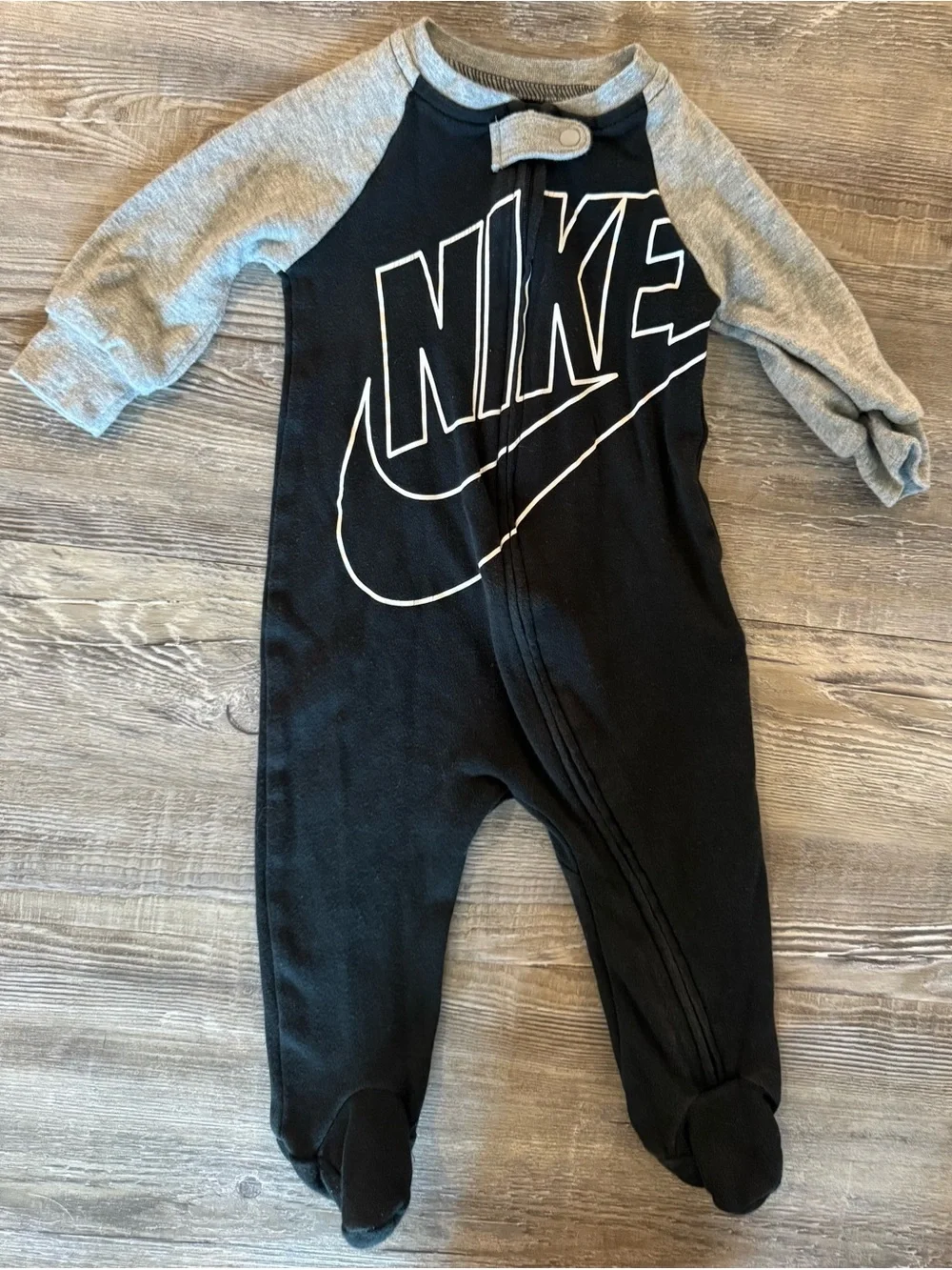 Nike Blue red and Black Baby Footed One-Piece